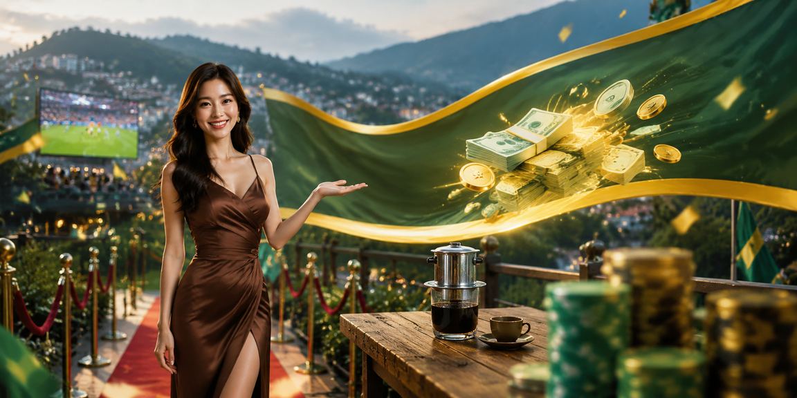 Người dùng nhận cashback bonus tại quán cà phê Sapa trong buổi sáng sương mù