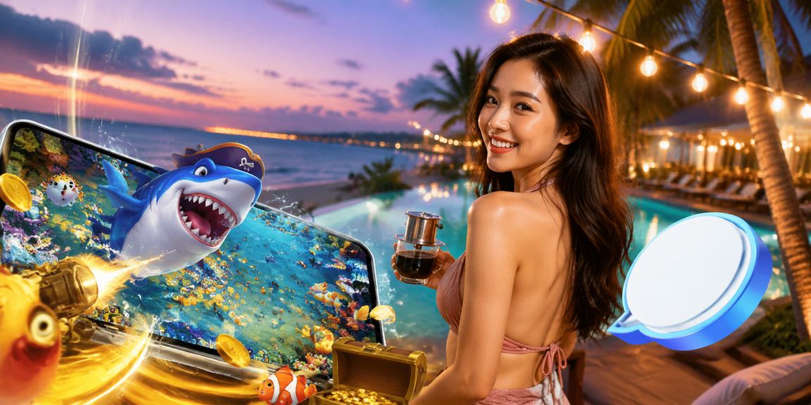 Không gian casino trực tuyến hiện đại tại Việt Nam với giao diện jackpot rực rỡ